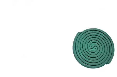 Spiral green on a white background isolate Stock Photos