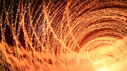 Spiral growing particles digital animation background. 3d rendering. 4K, UHD Stock Footage 113703600