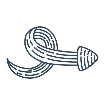 Spiral guide Way Arrow Direction collection Vector outline Stock-Illustration