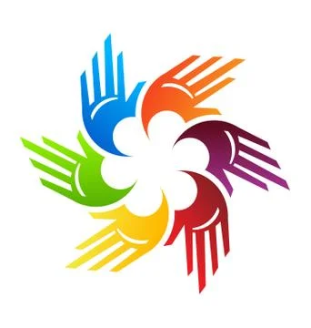 Spiral Hands Illustrazione stock