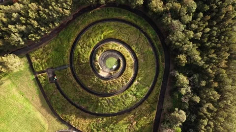Spiral hilltop Stock Footage 339684386