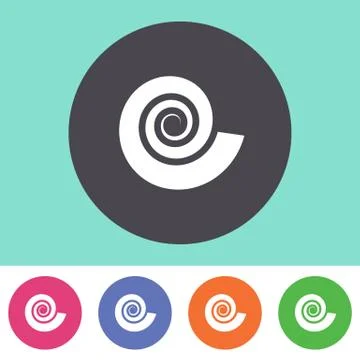 Spiral icon Stock Illustration