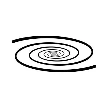 Spiral icon vector Stock Illustration