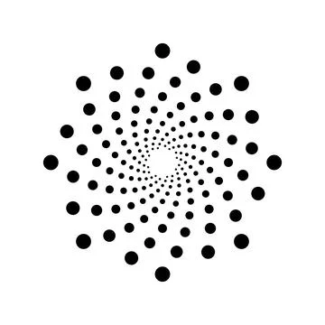 Spiral icon vector Stock Illustration