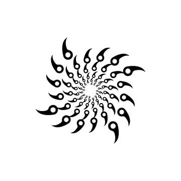 Spiral icon vector Stock Illustration