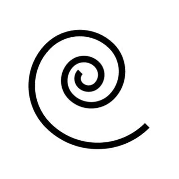 Spiral icon on white 스톡 일러스트
