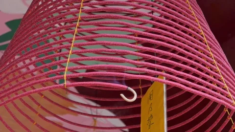 Spiral Incense in 4k Stock Footage 77457953