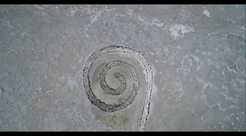 Spiral jetty Stock Footage 74903158