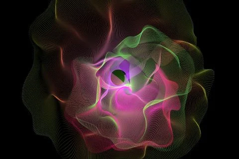 Spiral leaks Multicolored Light Abstract Background. Stock Illustration