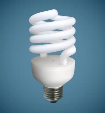 Spiral Light Bulb Stock Illustration