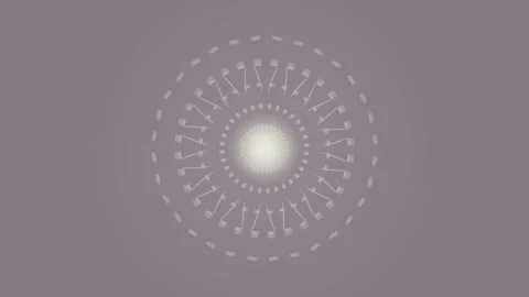 Spiral light pattern with circular motion in soft tones Stock Footage 337410689