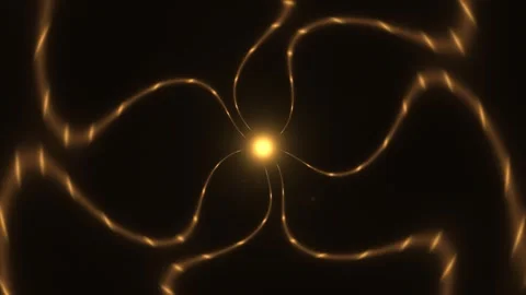 Spiral light pattern in dark space with glowing center Stock Footage 339218332