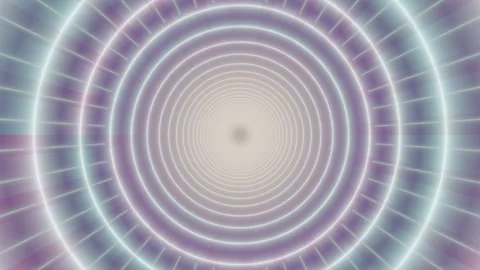 Spiral light pattern with glowing lines and soft colors in motion Video stock 337413134