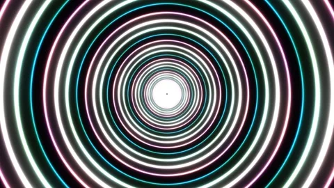 Spiral light pattern with vibrant colors and smooth motion 库存影片 337968767