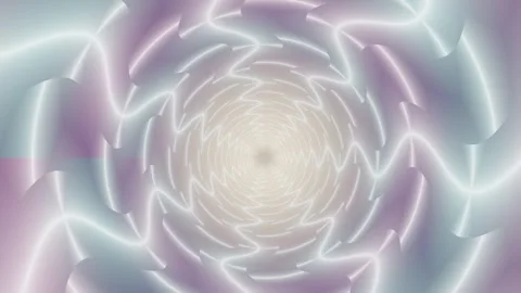 Spiral light patterns create dynamic movement in abstract design Stock Footage 337413145