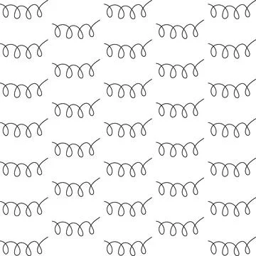 Spiral line decorative seamless pattern Stock Illustration
