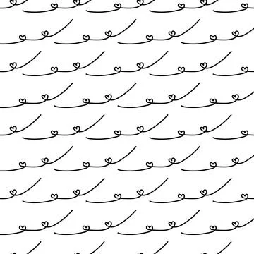 Spiral line decorative seamless pattern Stock Illustration