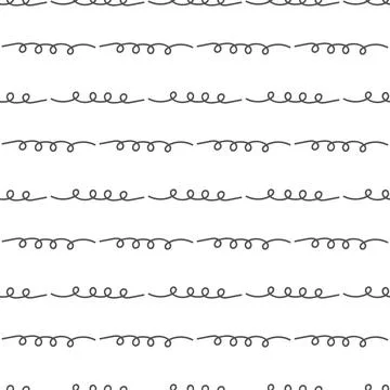 Spiral line decorative seamless pattern Stock Illustration