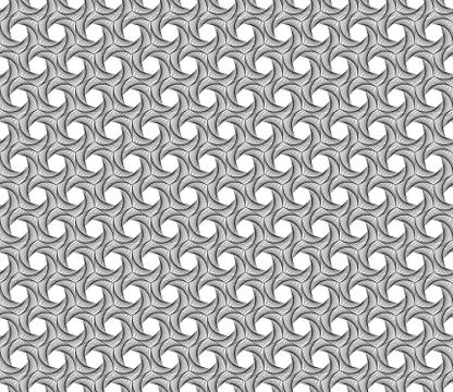 Spiral line geometric seamless pattern. Modern vector tile background with Stock Illustration