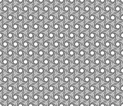 Spiral line geometric seamless pattern. Modern vector tile background with Stock Illustration