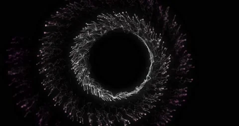 Spiral Line Particles Background Stock Footage 140753296