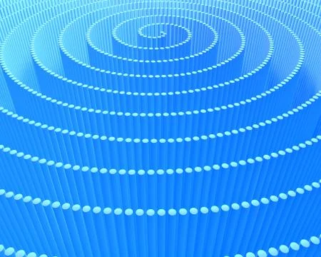 A spiral of lines, abstract digital background pattern Stock Illustration