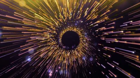 Spiral with lines of cosmic flow. Motion. Beautiful spiral with hypnotic stripes 스톡 일러스트
