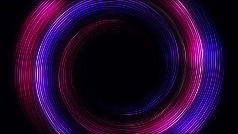 Spiral lines infinity turns and twist in bright neon colors. Spiral endless. Video stock 234438077