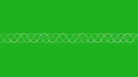 Spiral Lines Pulsing On Green Screen Like Spring Effect Stock Footage 236642859