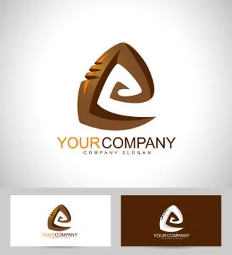 Spiral Logo Design Illustrazione stock