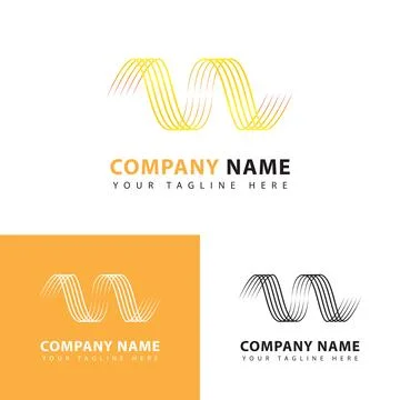 Spiral logo design template Stock Illustration