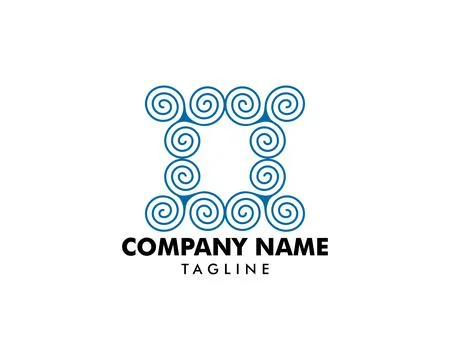 Spiral Logo Template Vector Illustration Stock Illustration