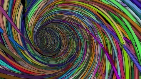 Spiral loop FX 4K Stock Footage 105664472
