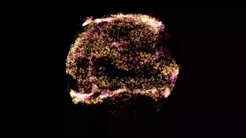 Spiral Magic orb swirl with colored plasma,Optical Spiral orb rotation. Stock Footage 218276564