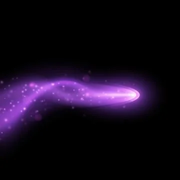 Spiral magic vortex light effect with glow vector. Neon energy swirl flare .. Stock Illustration