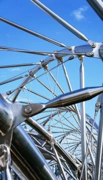 Spiral metallic structure Stock Photos