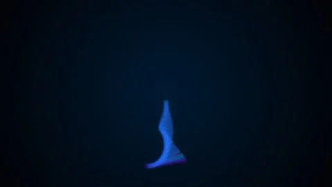 Spiral motion background featuring rotating blue and purple geometric Stock-Footage 345617624