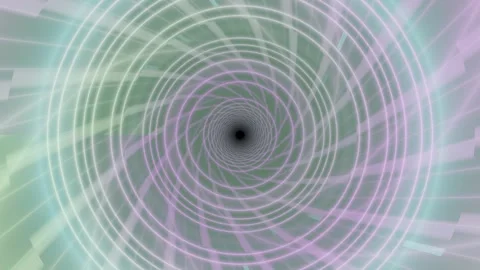Spiral motion creates a sense of depth in digital artwork Stock Footage 337413095