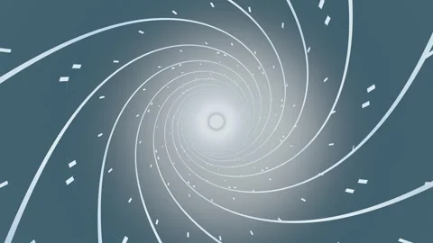 Spiral motion design with light effects and dynamic elements Stock Footage 337386446
