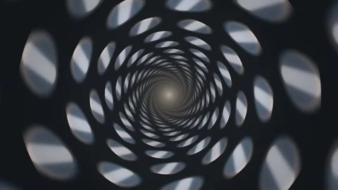 Spiral motion design with light patterns on dark background Stock Footage 339080228
