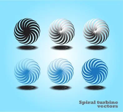 Spiral motion. Stock Illustration