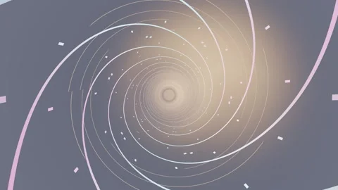 Spiral motion with soft colors and smooth lines creates depth Stock Footage 337387122