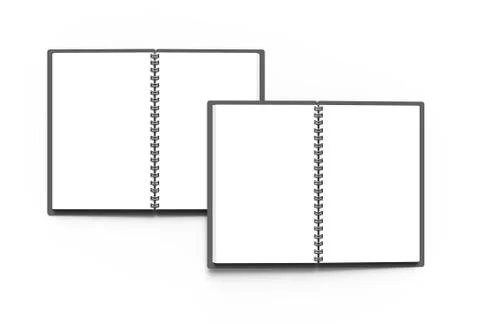 Spiral notebook in 3d render Stock Illustration