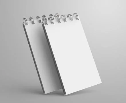 Spiral notebook in 3d render 스톡 일러스트