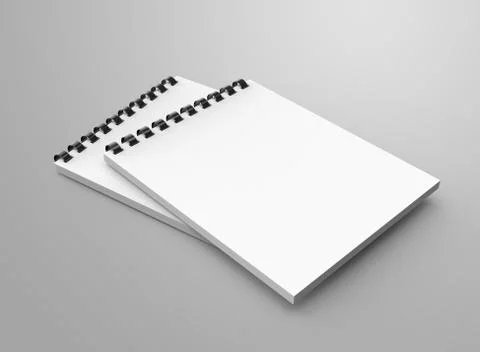 Spiral notebook in 3d render 스톡 일러스트