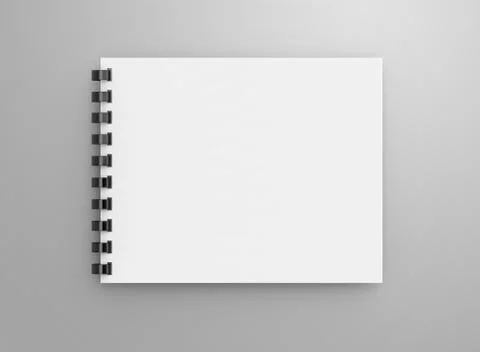 Spiral notebook in 3d render Stock Illustration