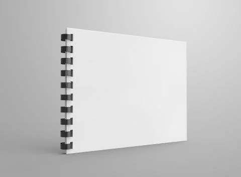 Spiral notebook in 3d render 스톡 일러스트