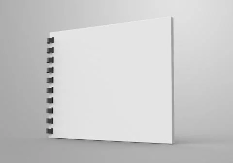 Spiral notebook in 3d render 스톡 일러스트