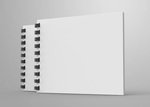 Spiral notebook in 3d render 스톡 일러스트