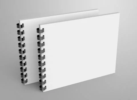 Spiral notebook in 3d render 스톡 일러스트
